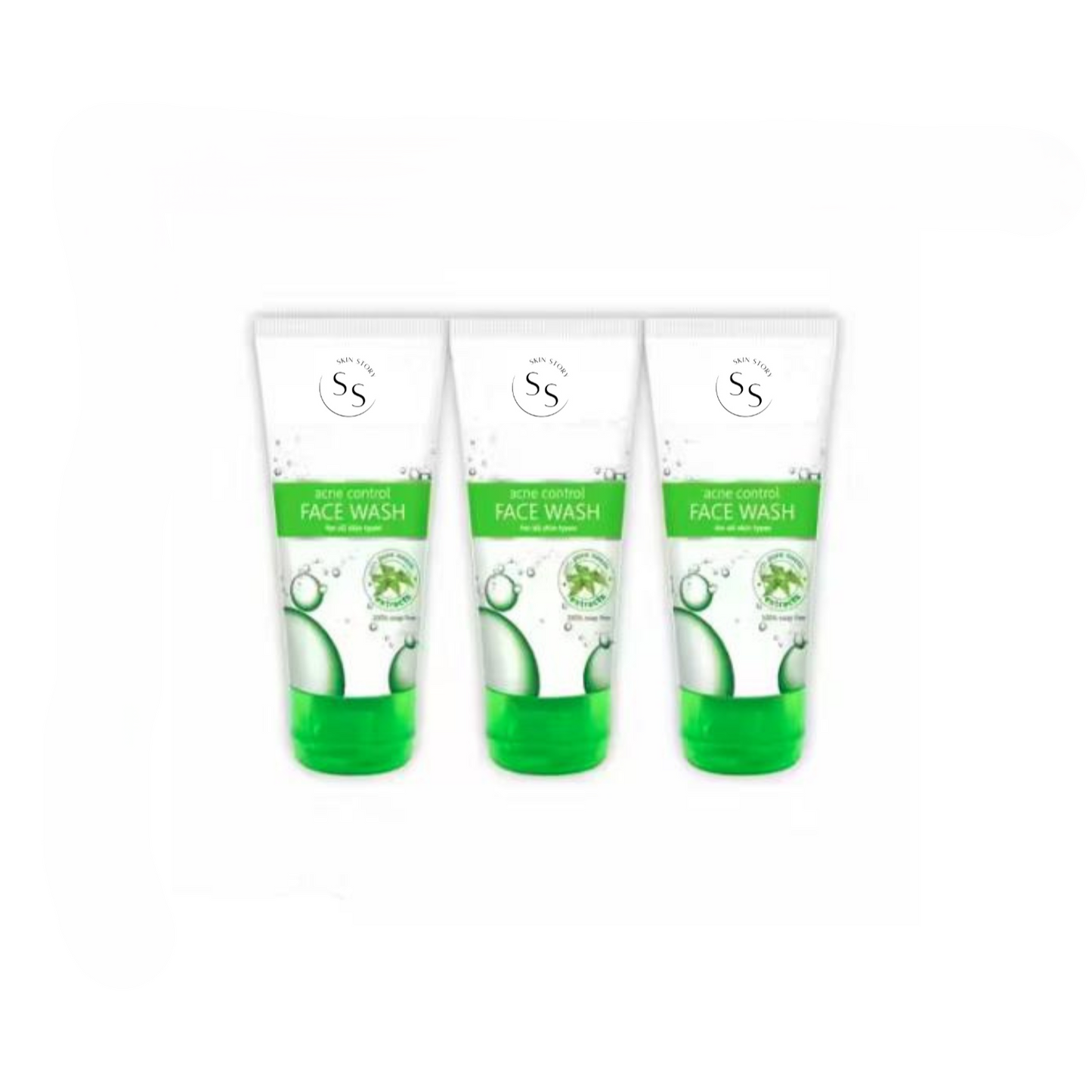 Neem Acne control face wash pack of 3 (70 gm each) for All Skin Type, treat Acne and Pimple