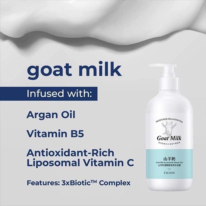 GOAT MILK BODY SHOWER GEL- (400 ml) - Buy 1 Get 1 Free